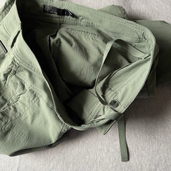 Prana Revenna Jogger Pants Green Ripstop Stretch Drawstring Gorpcore size 2 - Picture 7 of 9